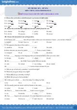 Đề thi học kì 2 Tiếng Anh 6 Friends Plus - Đề số 6